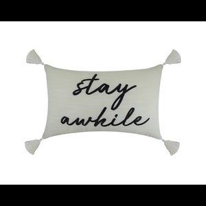 Enchante Stay Awhile Throw Pillow